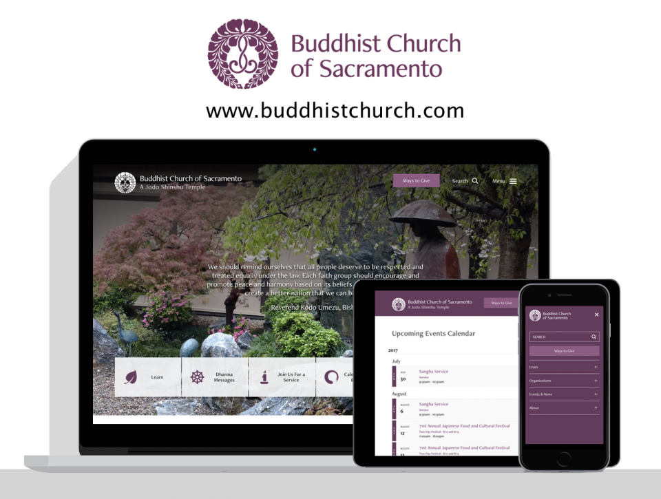 Buddhist Church of Sacramento new website