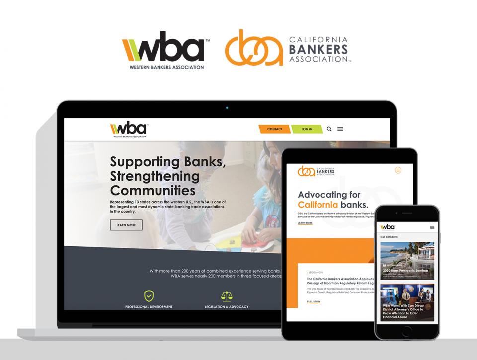 Western Bankers Association new website by Sacramento website design agency, Digital Deployment