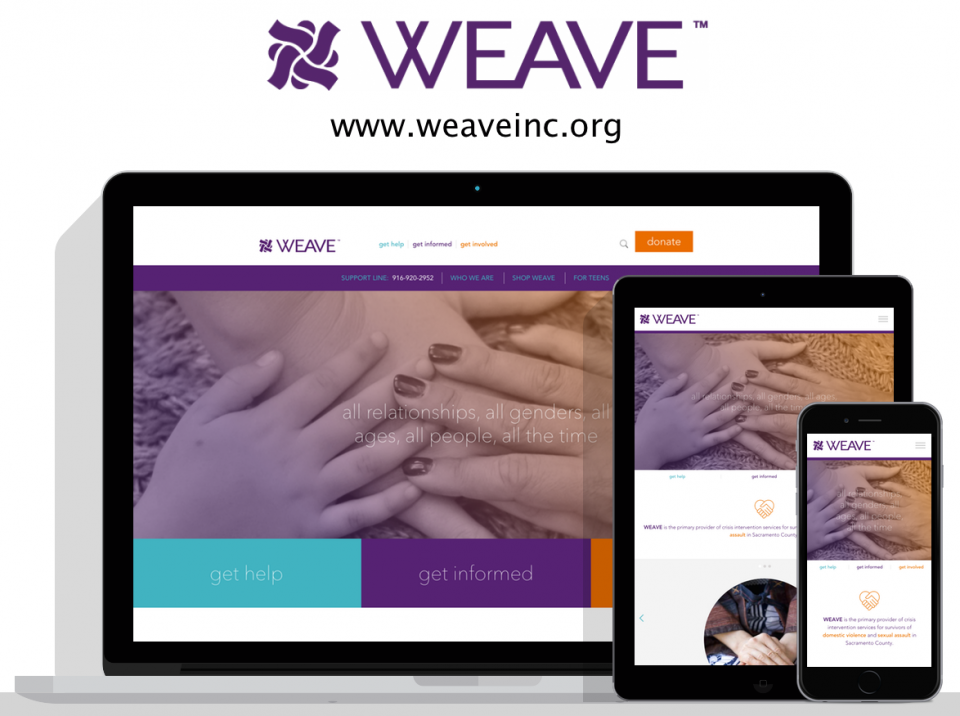 WEAVE new website by Digital Deployment a website design company in Sacramento