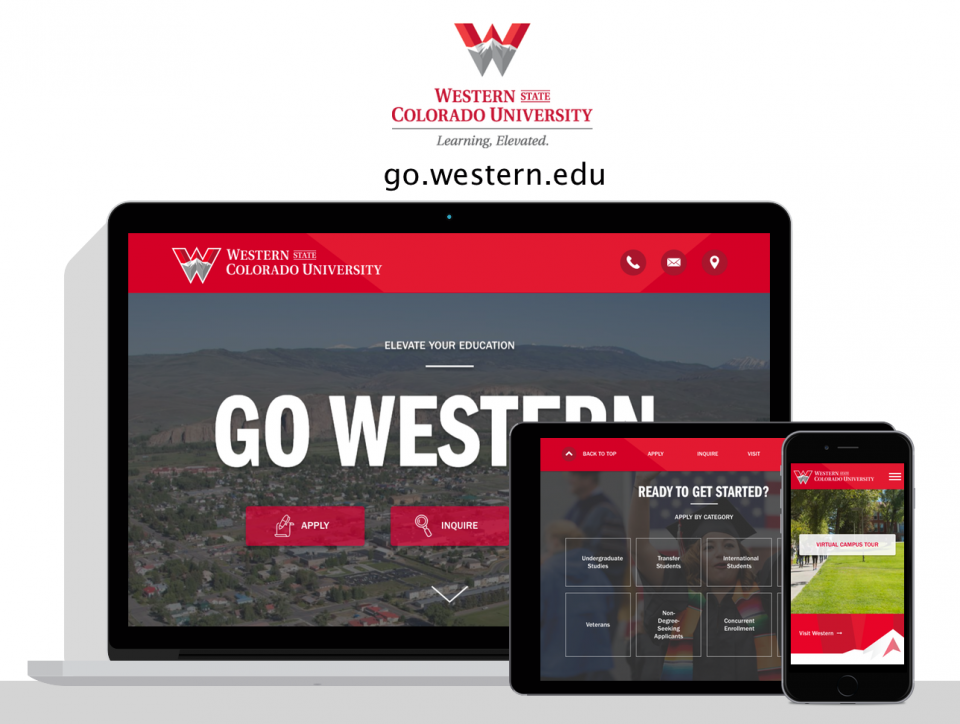 Western State Colorado University new website