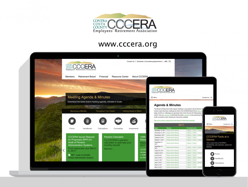 Contra Costa County Employees' Retirement Association new website