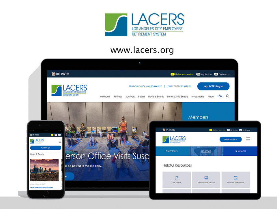 Los Angeles City Employees' Retirement System Website by Digital Deployment