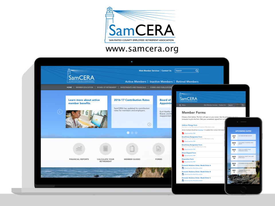 San Mateo County Employees’ Retirement Association new website